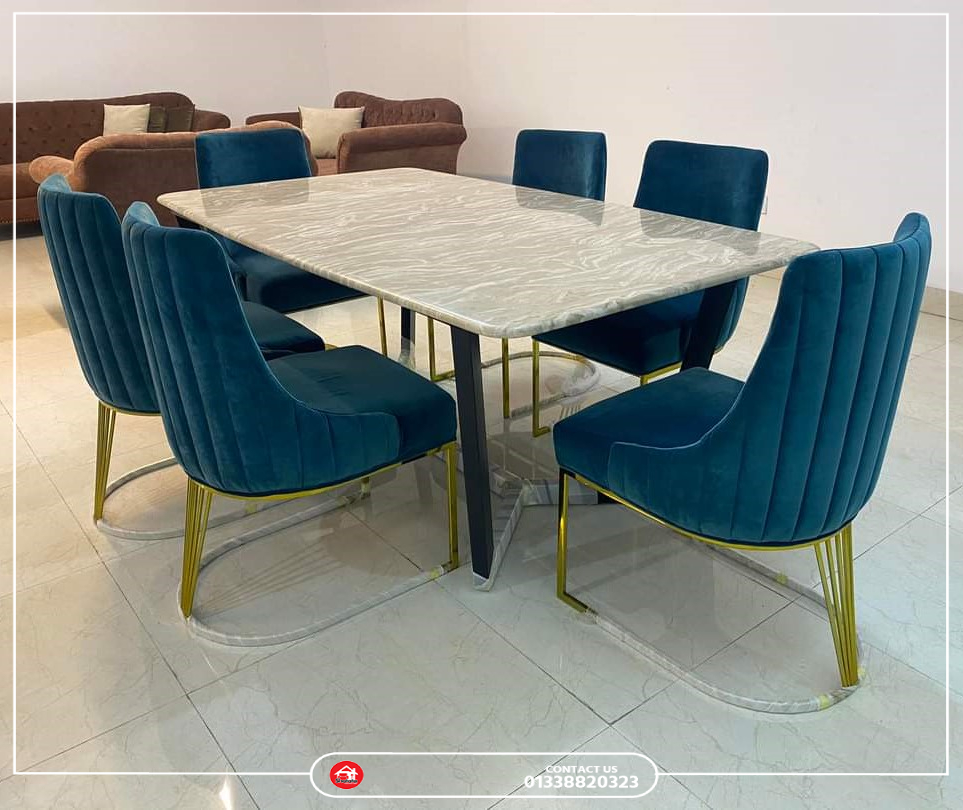 Luxury Dining Table with Marvel Top 3